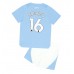 Manchester City Rodri Hernandez #16 Barnkläder Hemma matchtröja till baby 2023-24 Kortärmad (+ Korta byxor) Billigt